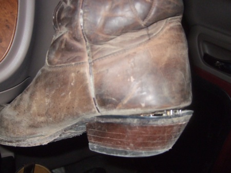My cherished boots - been to many dancehalls and now many states with me - They're falling apart!!